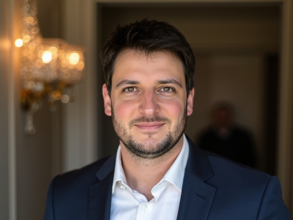 Professional portrait of Benoît Valla in a navy blazer and white shirt.